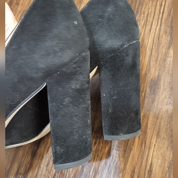 Sam Edelman Black Leather Stillsman Block Heel Pump Size 6 - Picture 4 of 9